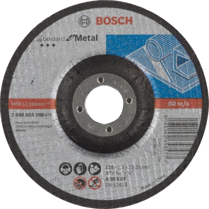 Disque à tronçonner standard for métal moyeu déporté