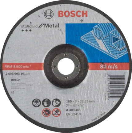 Disque à tronçonner standard for métal moyeu déporté