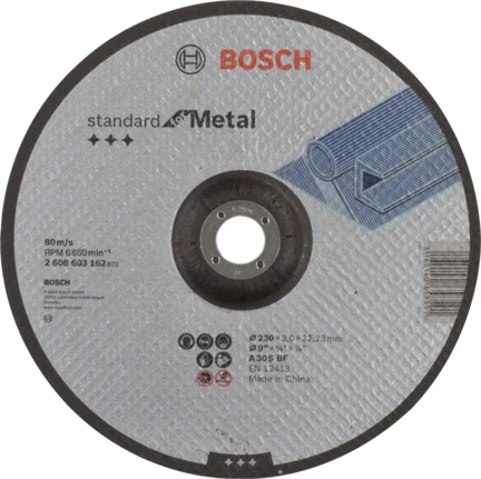 Disque à tronçonner standard for métal moyeu déporté