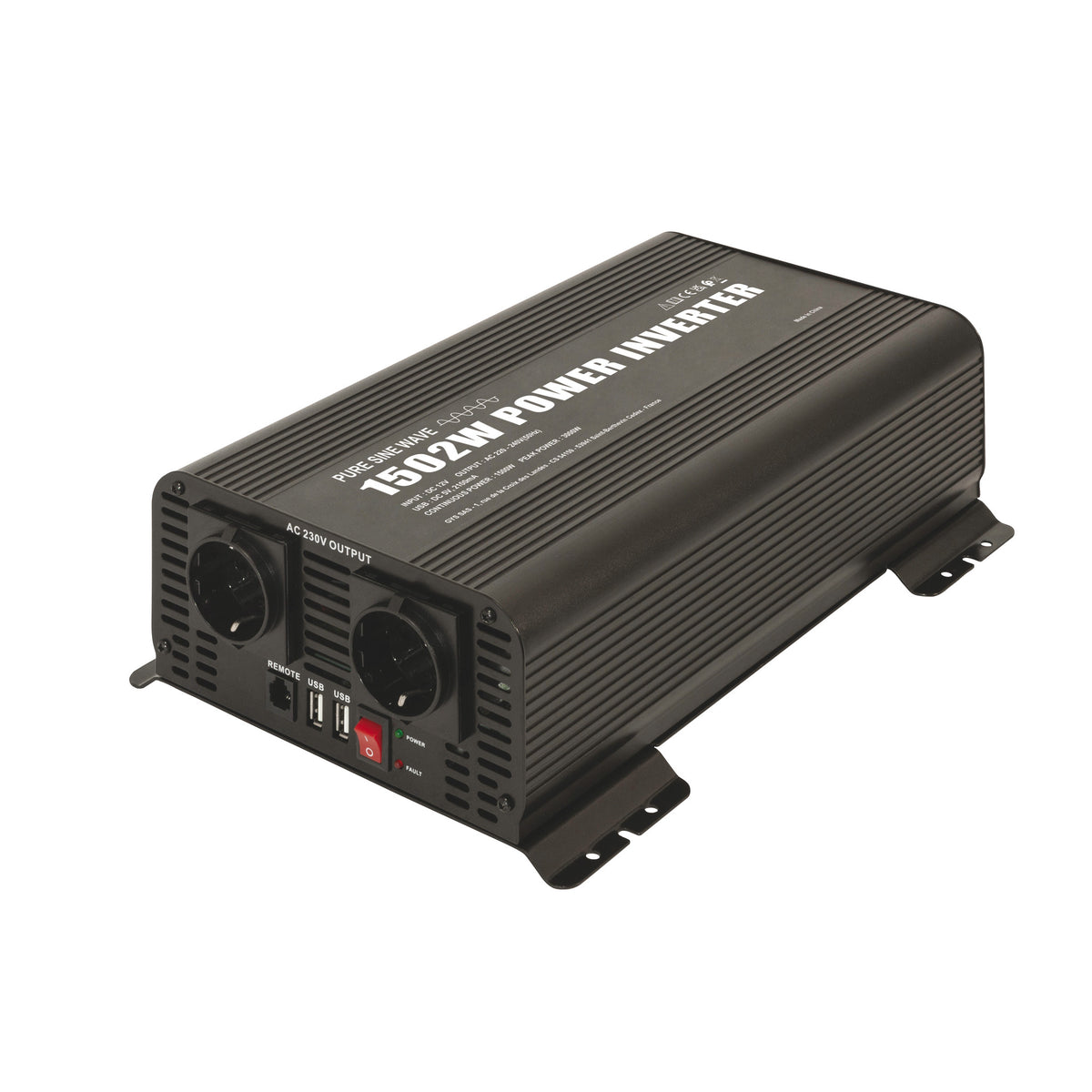 Convertisseur psw 1502w 12v télécommande écran 067370 gys