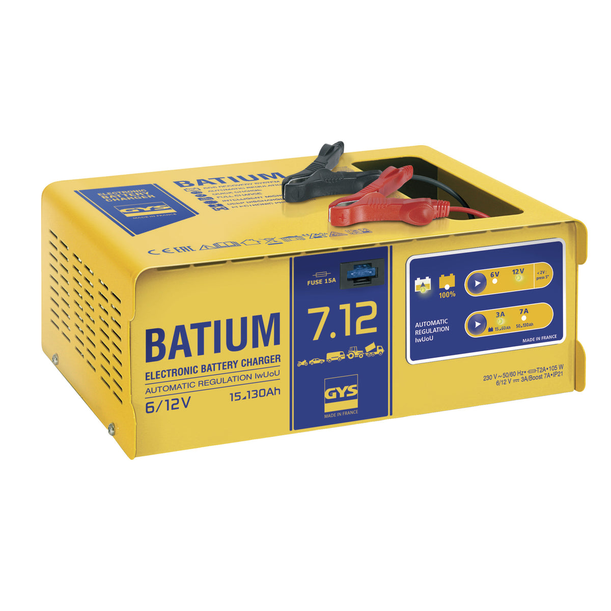 Chargeur automatique batium 7.12 024496 gys
