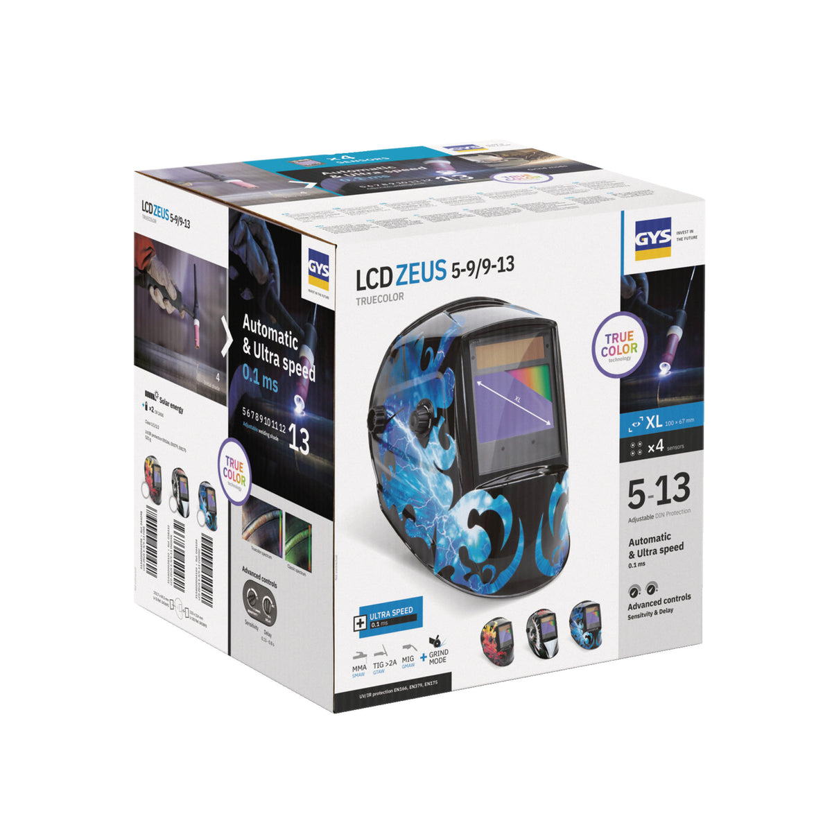 Masque lcd zeus 5-9/9-13 g cosmic true color 044104 gys