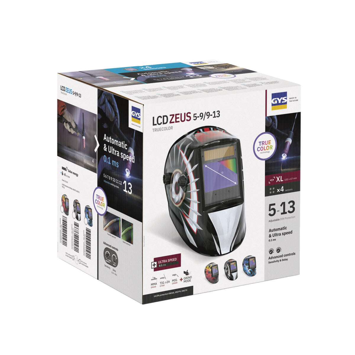 Masque lcd zeus 5-9/9-13 g indian true color 038332 gys