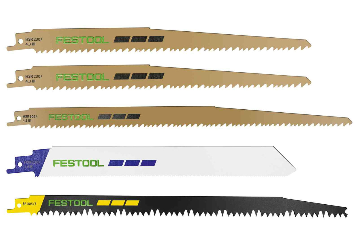 Jeu de lames de scie sabre rs-sort/5 577496 festool