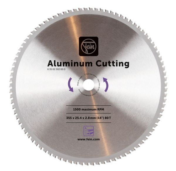 Lame de scie aluminium cuivre laiton mkas355 63502302000 fein