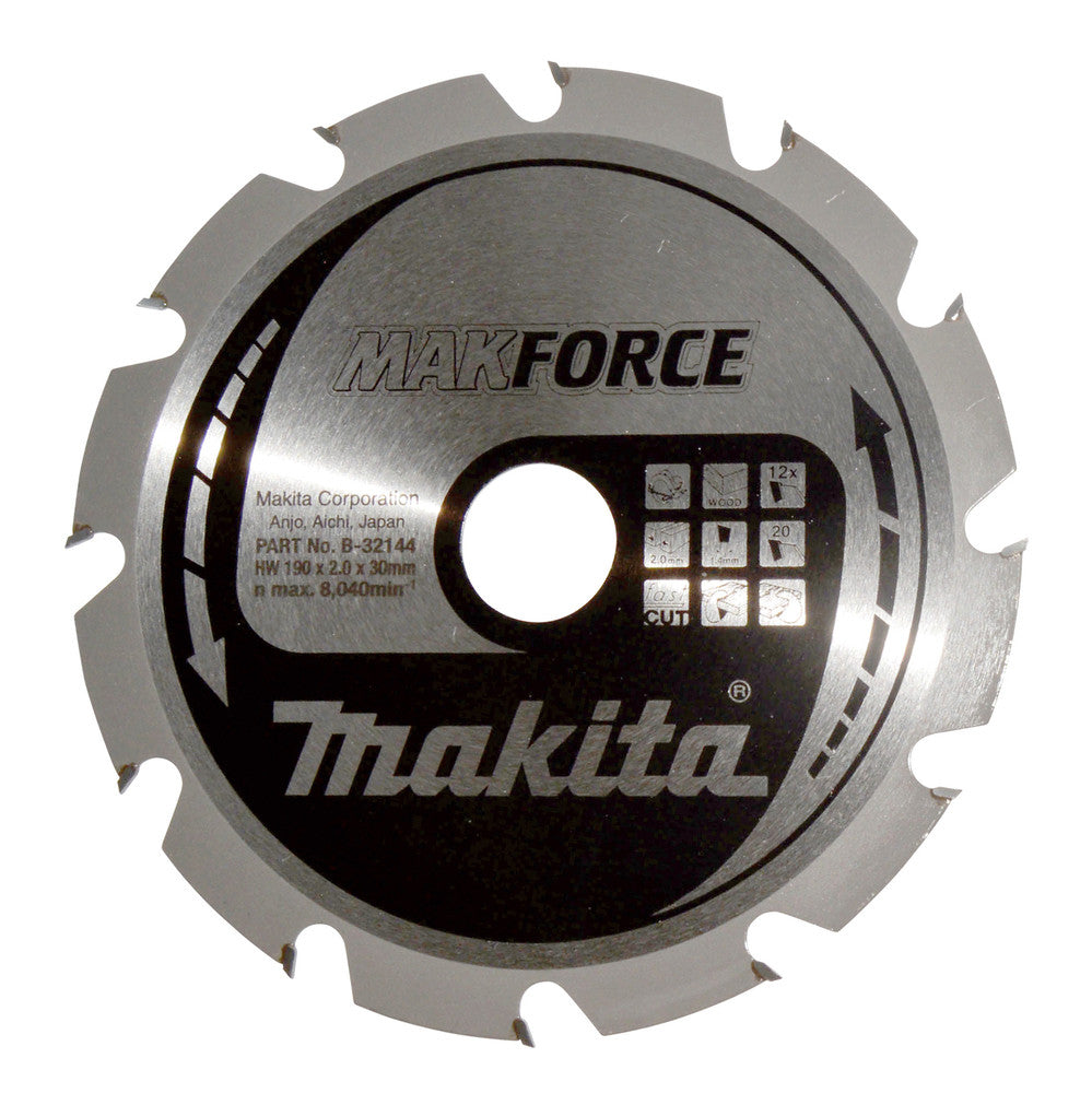 Lame de scie circulaire ø190 x 30 mm b-32144 makita