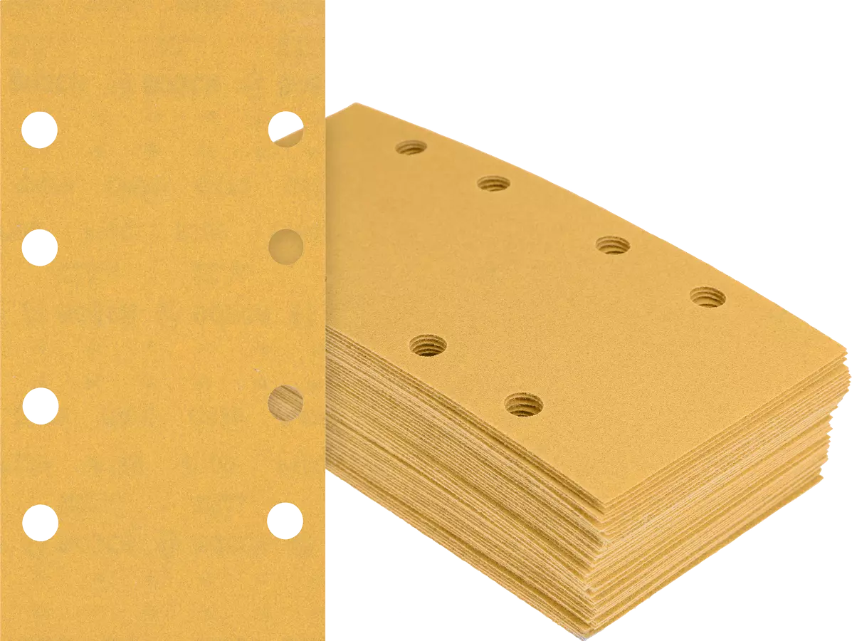 Feuilles abrasives rectangle 8 trous c470