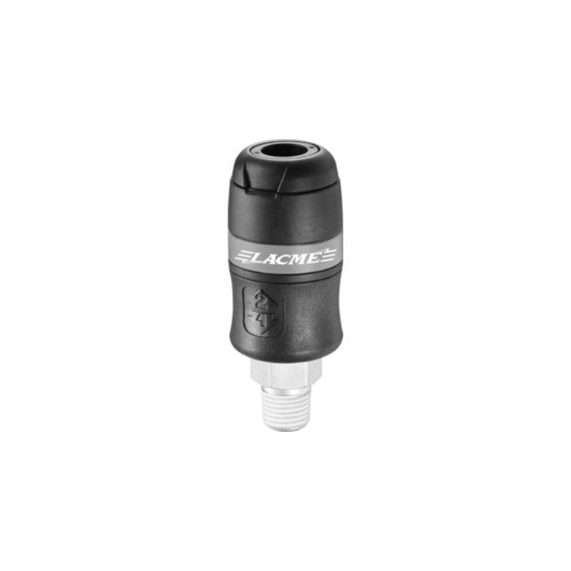 Raccord coupleur de sécurité ø8 int tuyau -1/4m- rac 2055 s- 364400 lacme