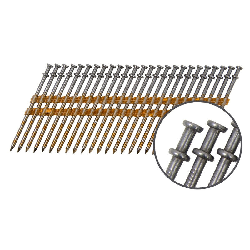 Pointes lisses duplex fh33 tête plate non traité tjep