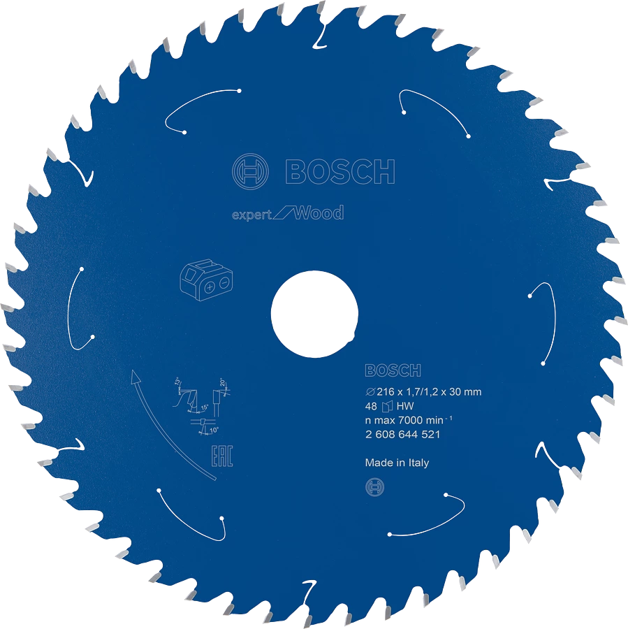 Lame de scie circulaire sur table sans-fil bois bosch
