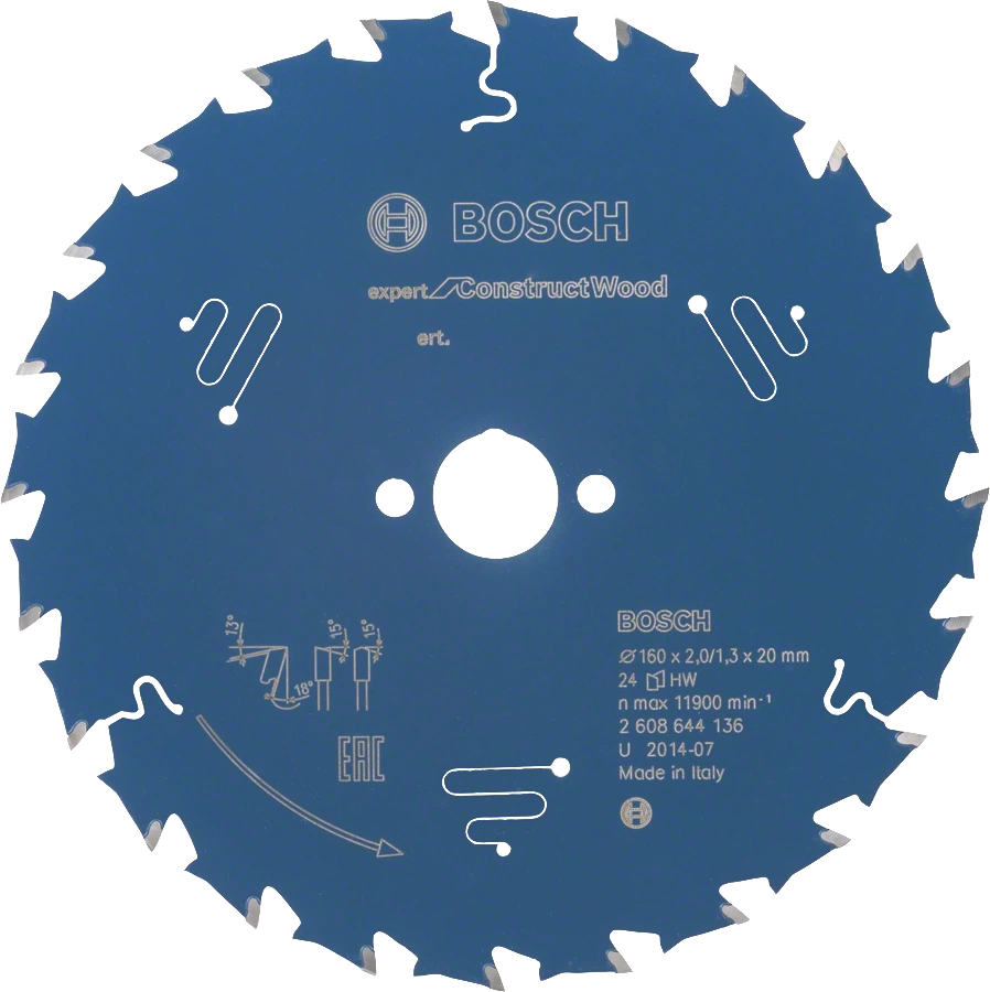 Lame de scie circulaire expert for bois de construction bosch