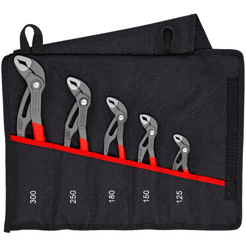 Trousse de 5 pinces multiprises cobra 00 19 55 s5 knipex