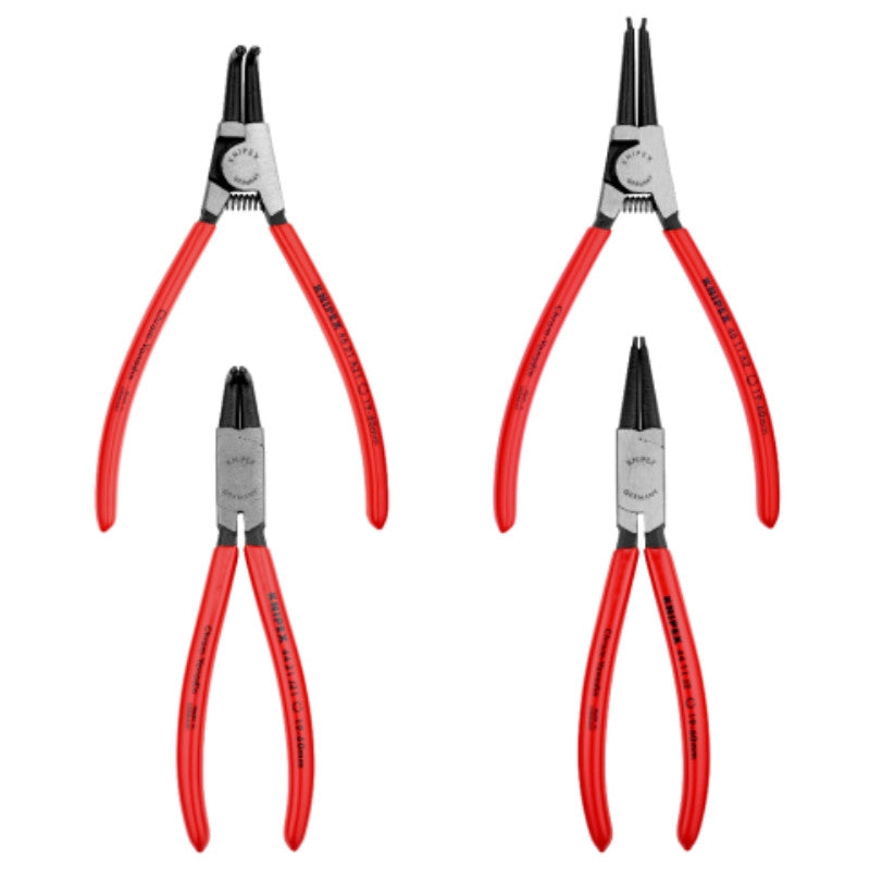 Trousse de 4 pinces pour circlips int et ext 00 19 56 knipex
