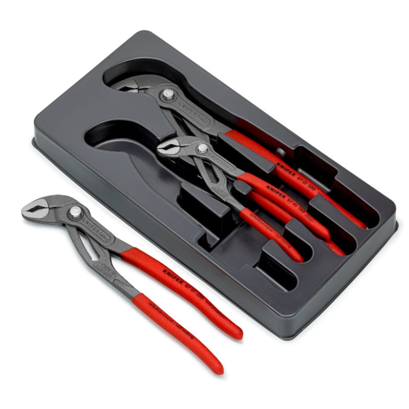 Assortiment de 3 pinces multiprises cobra 00 20 09 v02 knipex