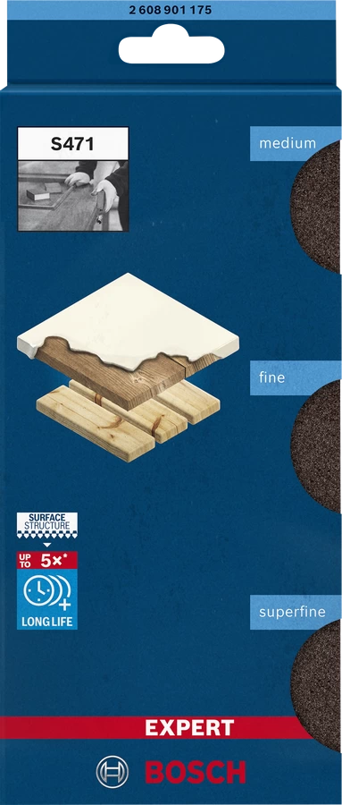 Éponges de ponçage s471 standard 2608901175 bosch