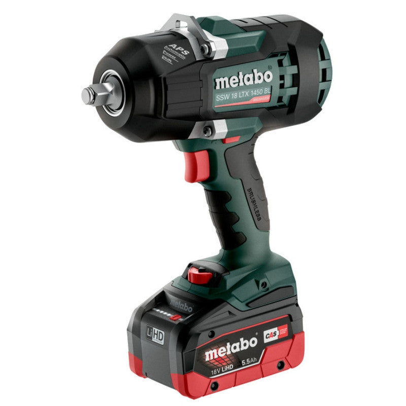 Boulonneuse à chocs 18v 5.5 ah ssw ltx 1450 bl 602401660 metabo