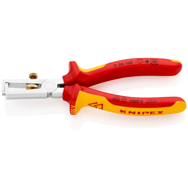 Pince à dénuder 160mm isolée 1000v 11 06 160 sb knipex