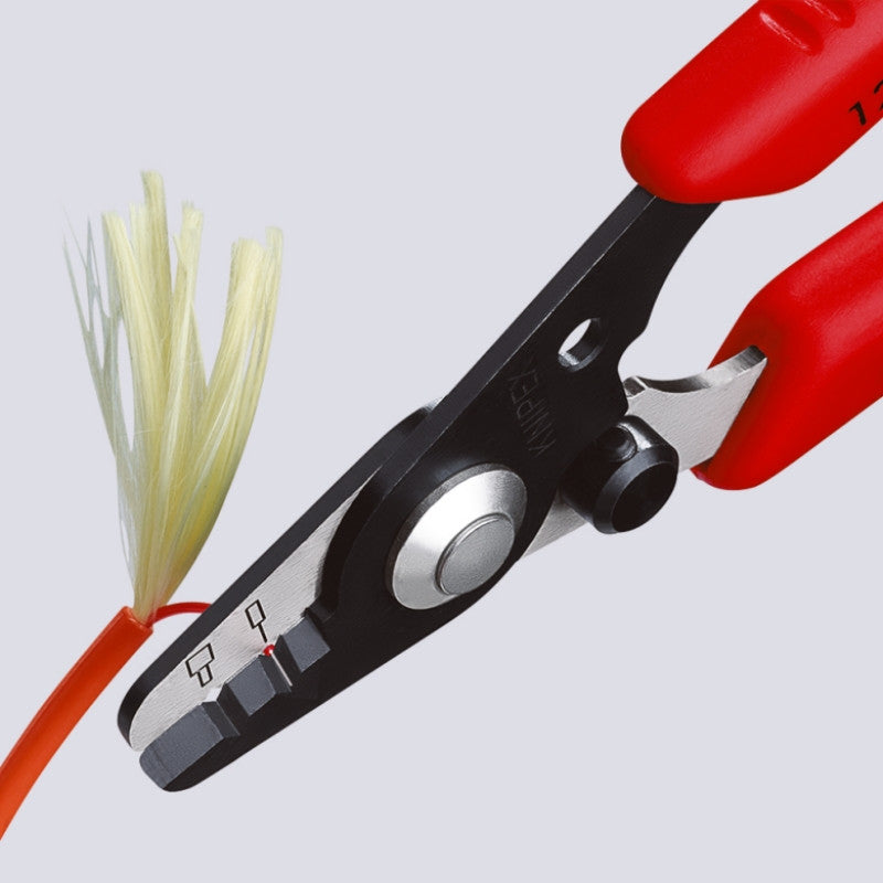 Pince à dénuder 130mm fibres optiques 12 82 130 sb knipex