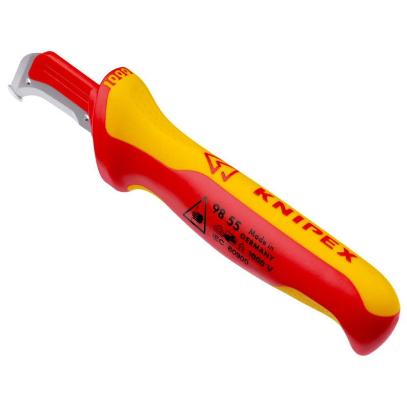 Couteau d'électricien 180mm isolé 1000v 98 55 sb knipex