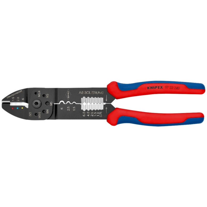 Pince à sertir universelle 240mm 6.3mm 97 32 240 sb knipex