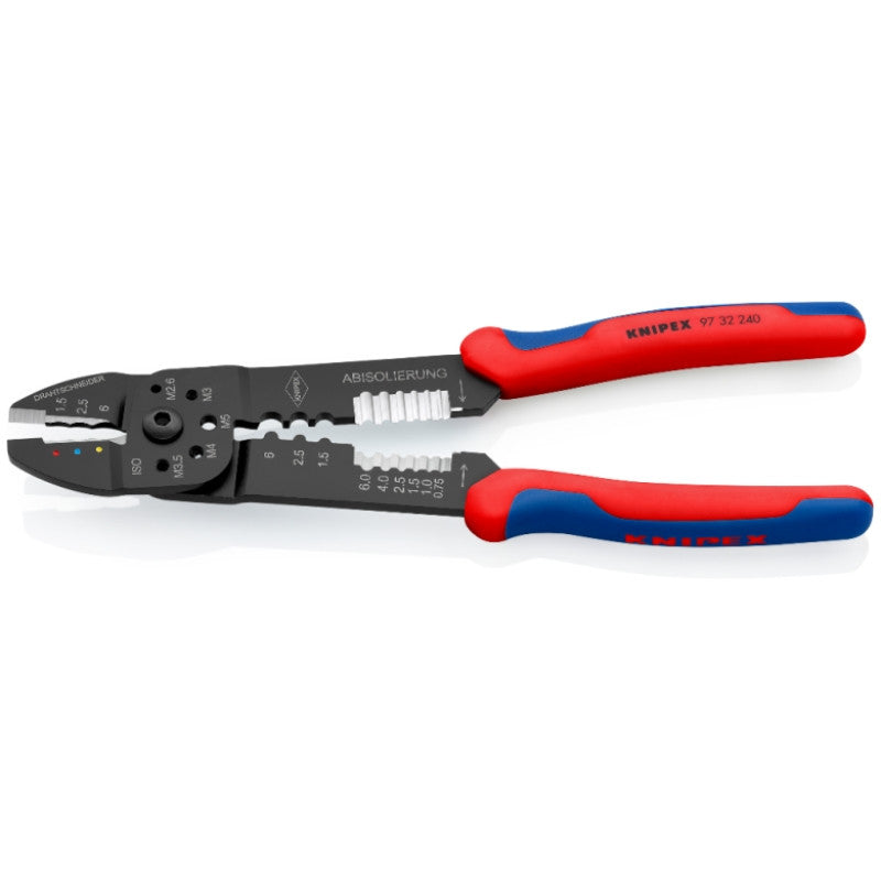 Pince à sertir universelle 240mm 6.3mm 97 32 240 sb knipex