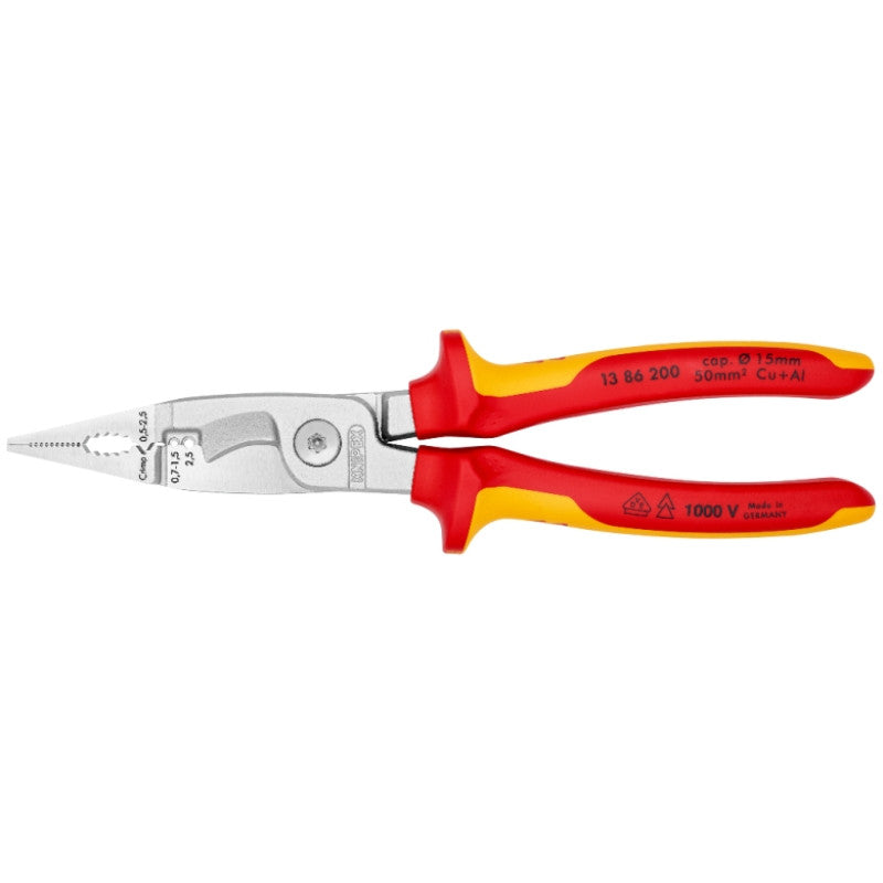 Pince multifonctions 200mm 6-en-1 1000v 13 86 200 sb knipex