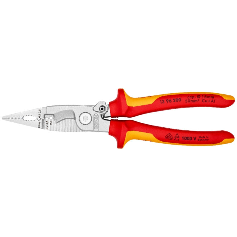 Pince multifonctions 200mm 6-en-1 auto 1000v 13 96 200 sb knipex