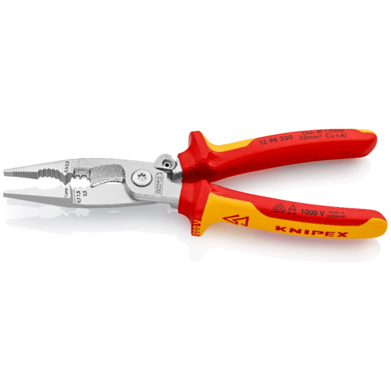 Pince multifonctions 200mm 6-en-1 auto 1000v 13 96 200 sb knipex