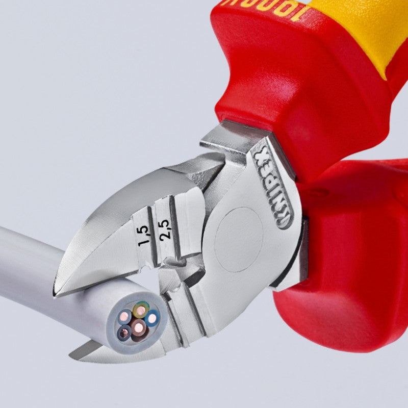 Pince à dénuder coupante de côté isolée 1000v 14 26 160 sb knipex