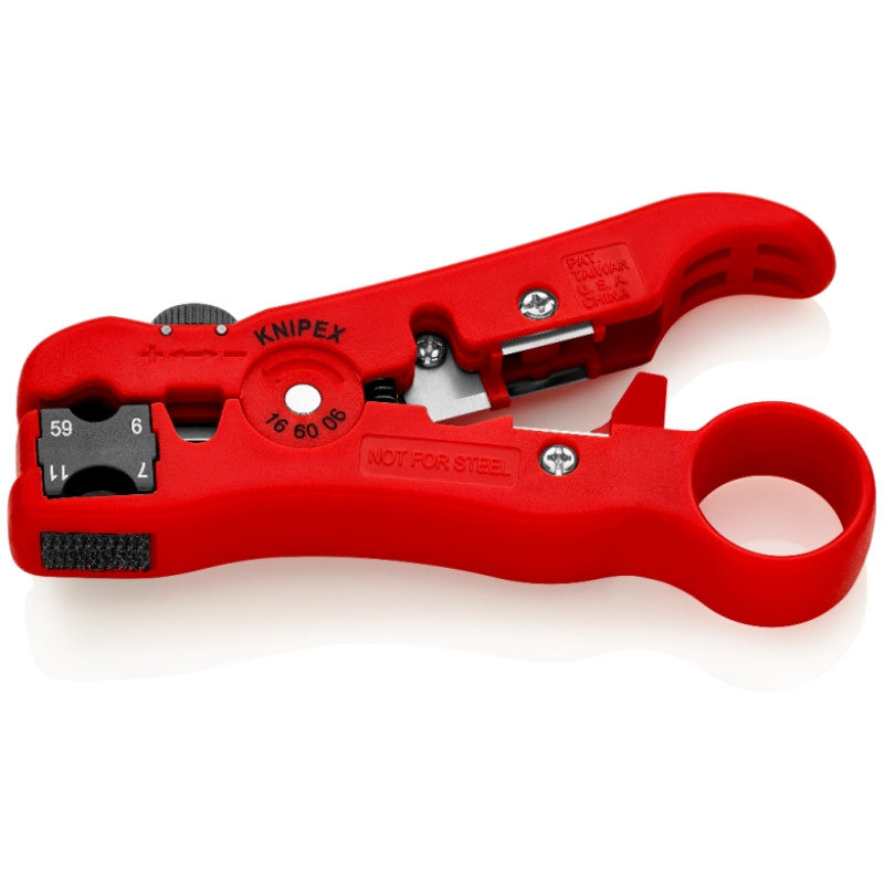 Outil à dénuder coaxiaux & données 16 60 06 sb knipex