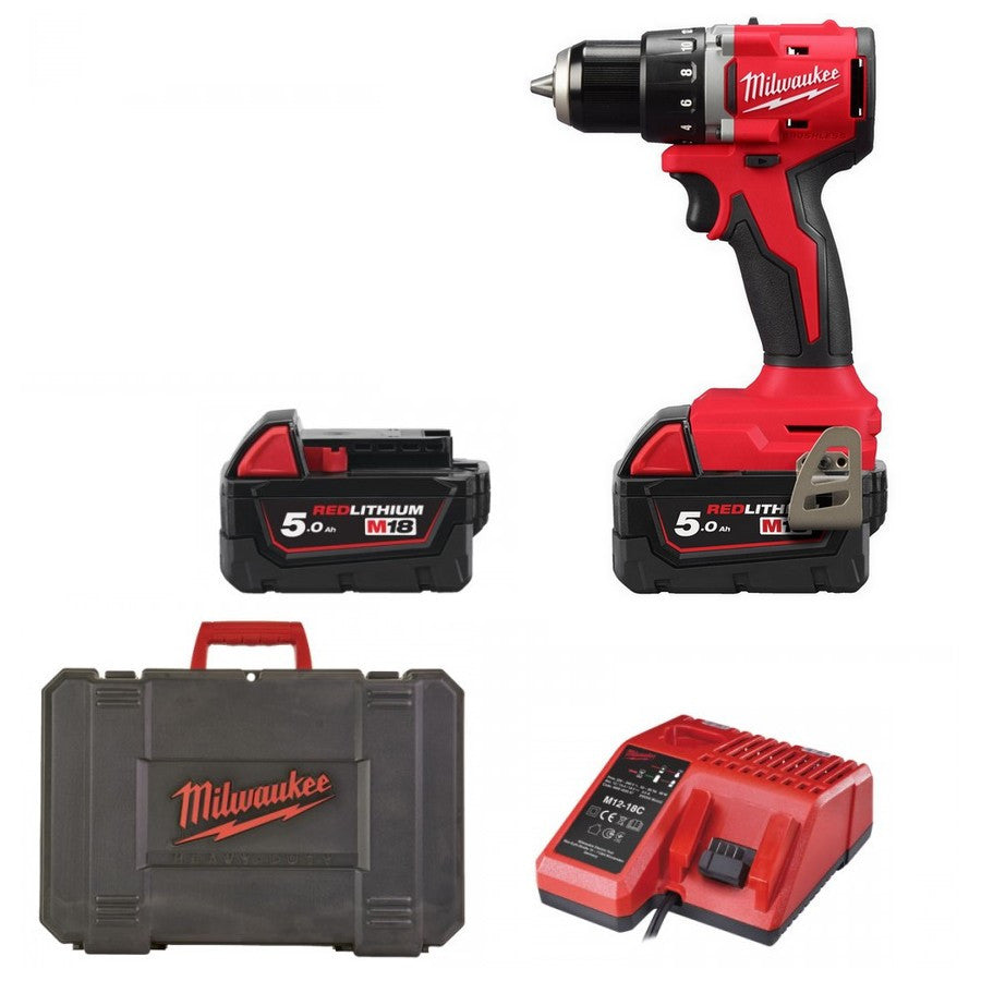 Perceuse visseuse 18v 5ah m18 blddrc-502c 4933492835 milwaukee