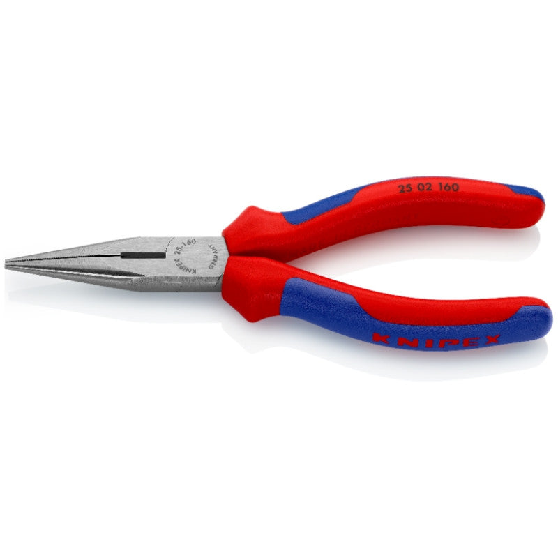 Pince à becs demi-ronds avec tranchant 25 02 knipex