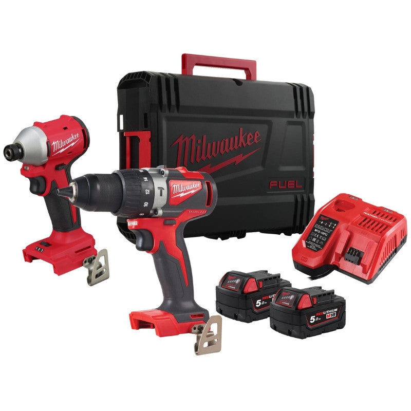Pack 2 outils 18v 2x5ah blpp2a3-502x 4933492844 milwaukee