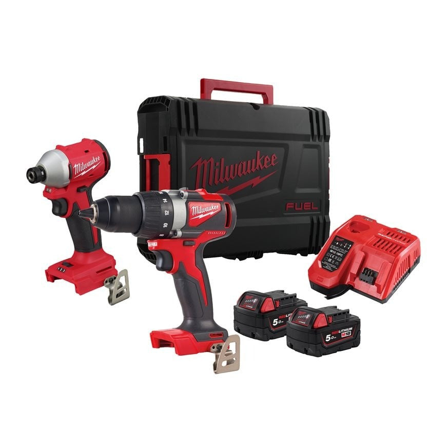 Pack 2 outils 18v 2x5ah blpp2b3-502x 4933492846 milwaukee
