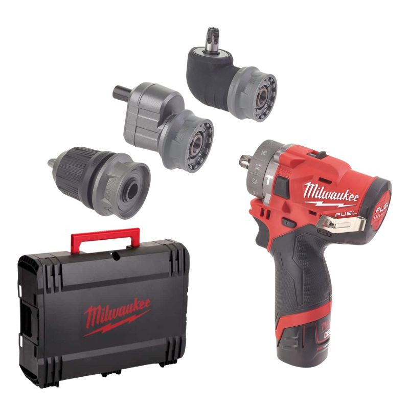 Perceuse à percussion 12v 2ah m12 fpdxkit-202x 4933464138 milwaukee