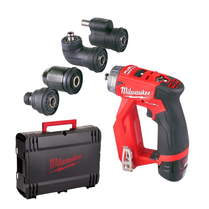 Perceuse visseuse 12v 2ah m12 fuel fddxkit-202x 4933464979 milwaukee