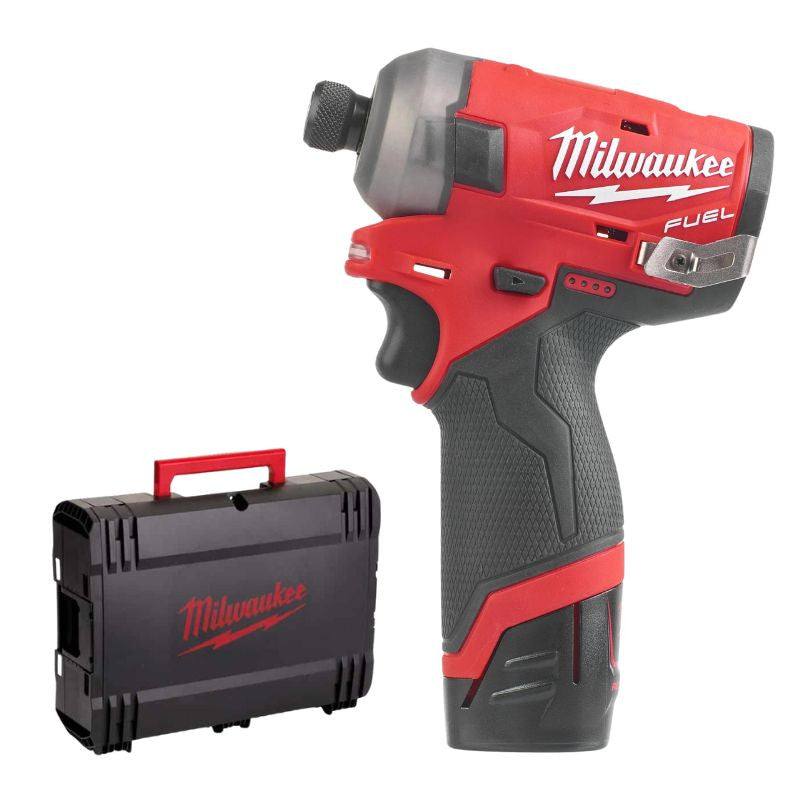 Visseuse à chocs 12v 2ah m12 fuel surge fqid-202x 4933464973 milwaukee