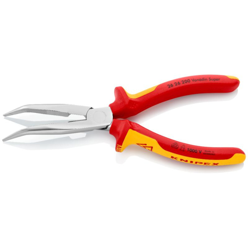 Pince à becs demi-ronds 200mm 40° 1000v tranchant 26 26 200 sb knipex