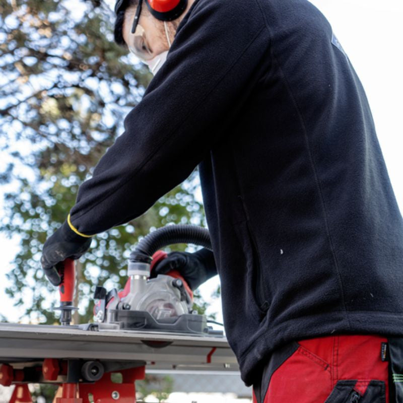 Scie circulaire à carrelage tc-125 g2 + rails 51949 51951 rubi