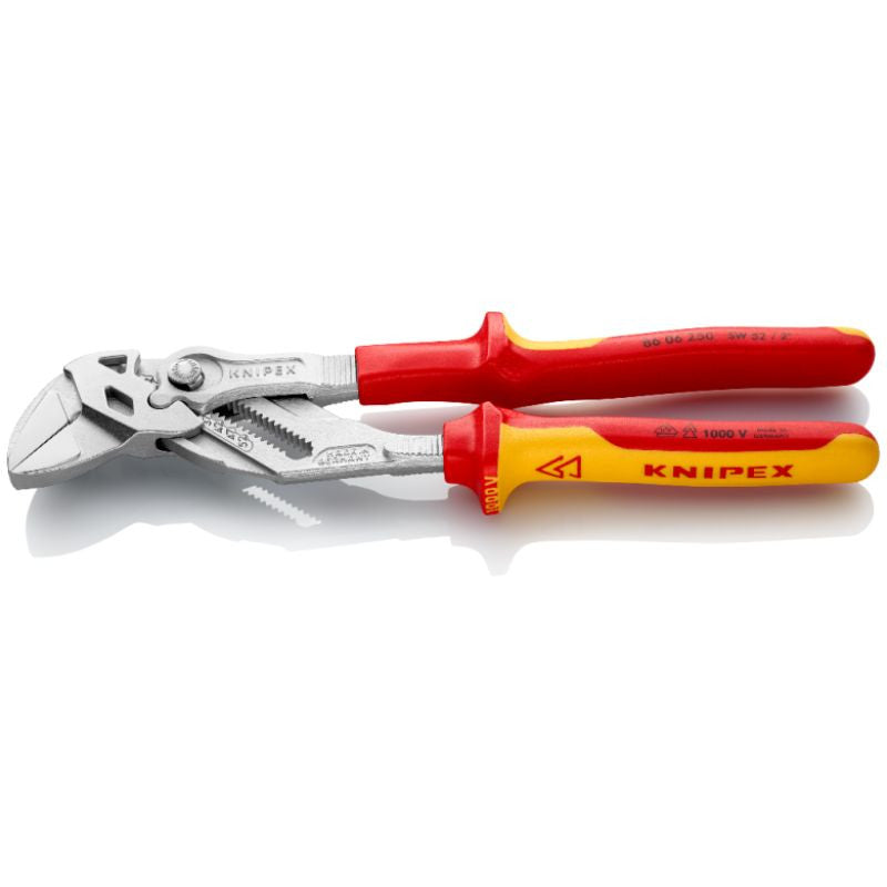 Pince-clé 250mm 52mm 1000v bi-matière 86 06 250 sb knipex