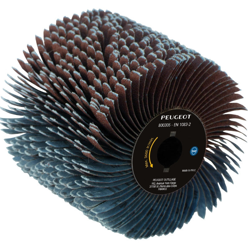 Brosse 120x100mm à lanières abrasives