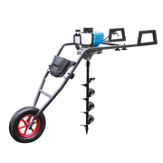 Tarière-brouette thermique 52 cm³ 1700 w ø300 mm lotar053 leman