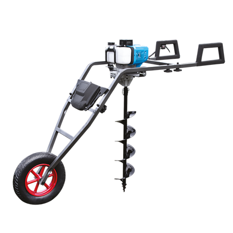 Tarière-brouette thermique 52 cm³ 1700 w ø300 mm lotar053 leman