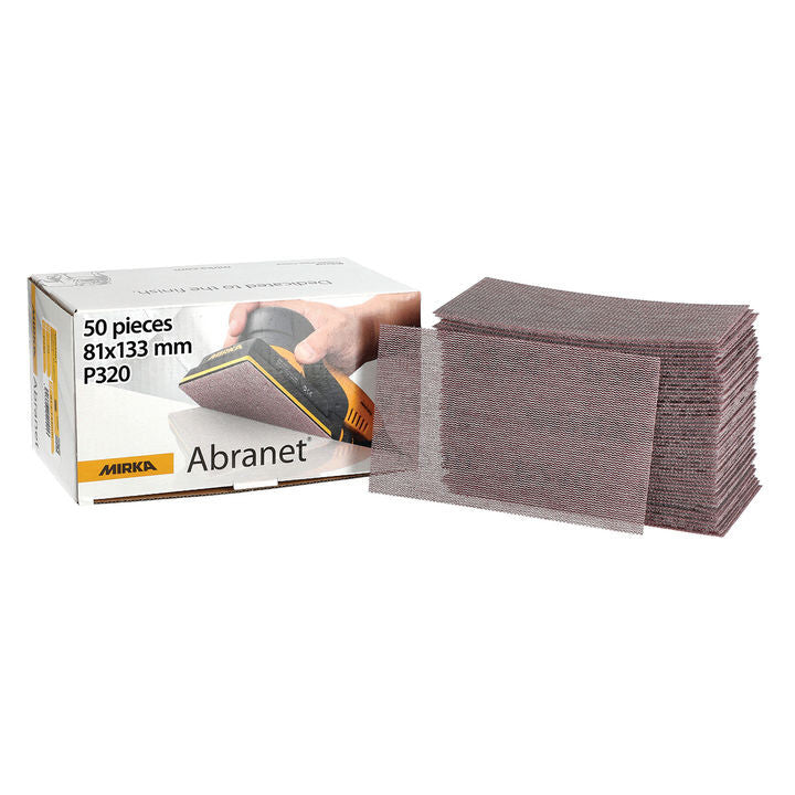 Abrasifs rectangulaire auto agrippant abranet 81x133 mm grip 80-600 (50 pcs)