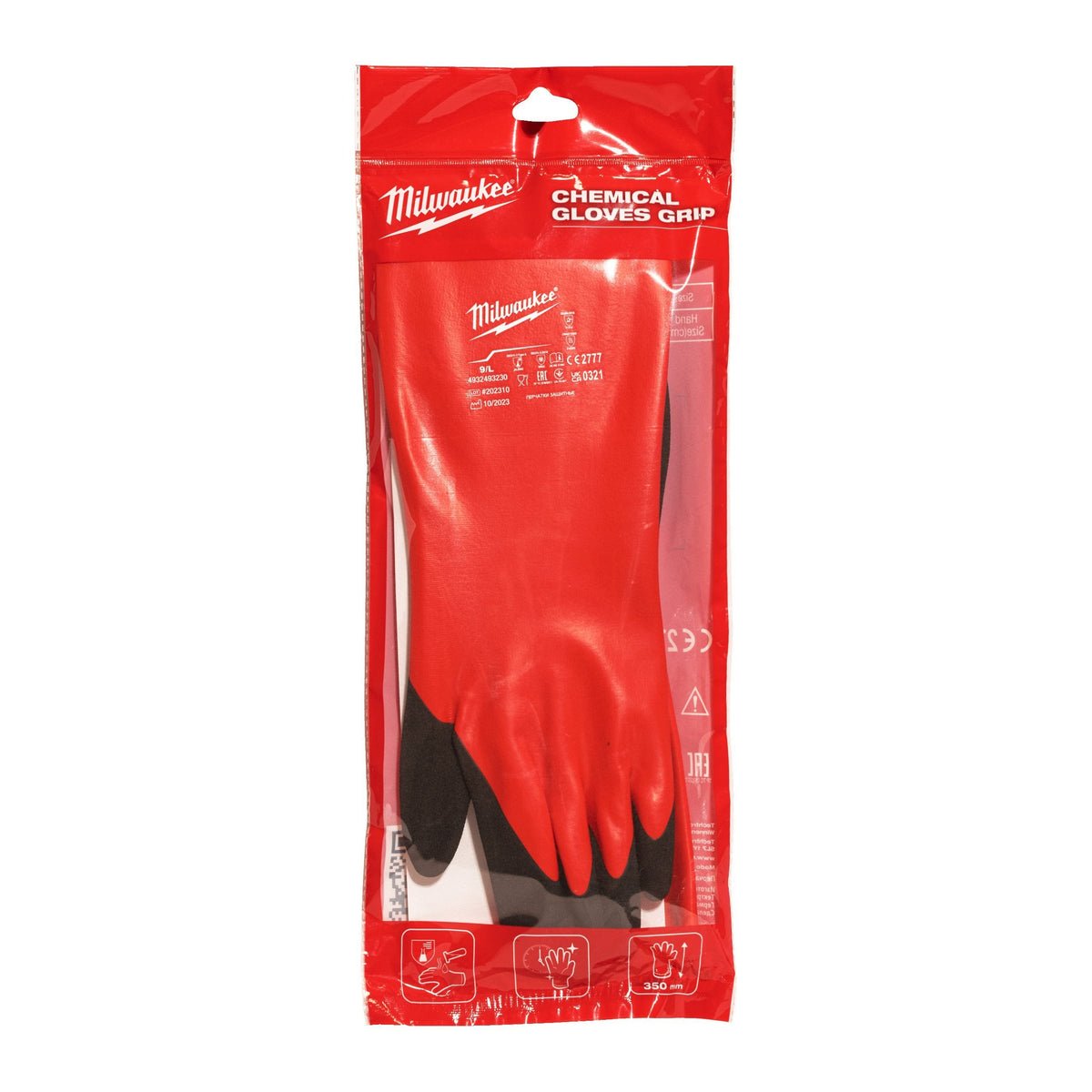 Gants produits chimiques MILWAUKEE Chemical Gloves Grip