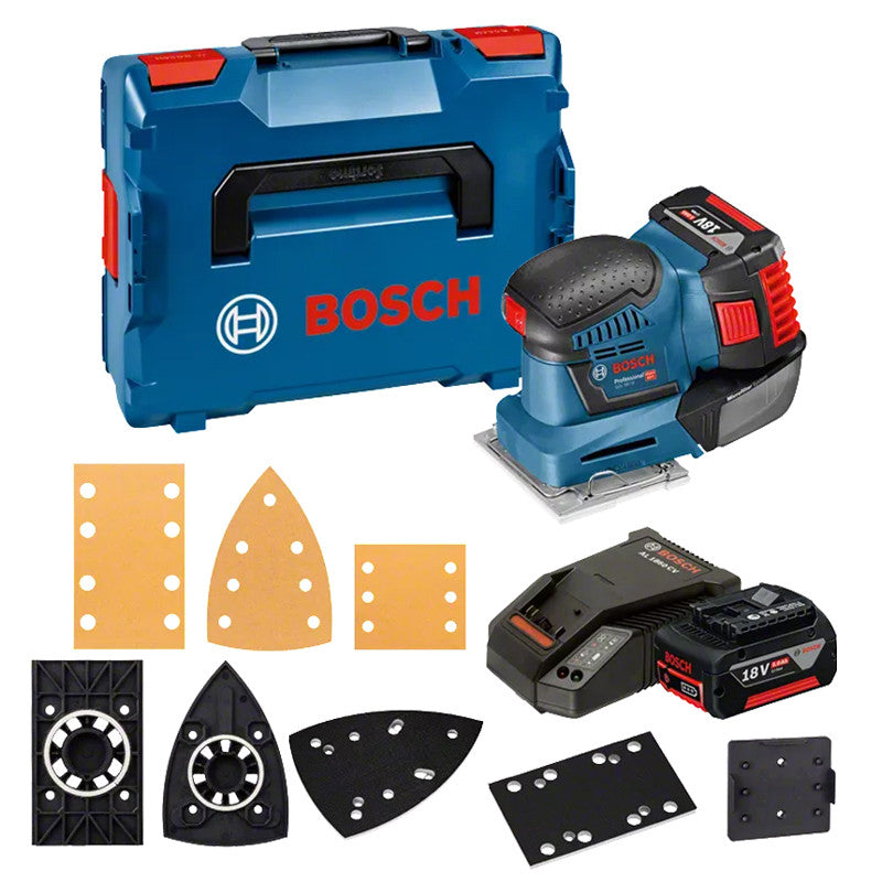 Ponceuse vibrante 18v 5ah gss18v-10 06019d0201 bosch