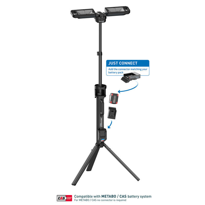 Projecteur 5000 lumens sur trepied SCANGRIP TOWER-5-CONNECT