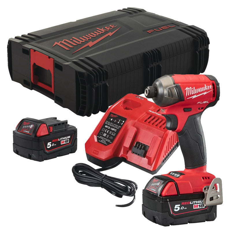 Visseuse à choc 18v 5ah m18 fuel fqid-502x 4933451790 milwaukee