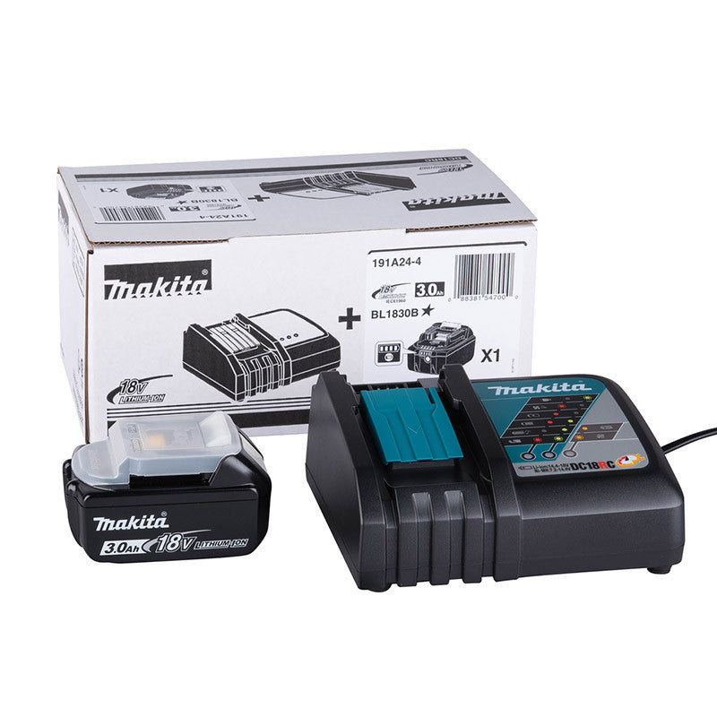 Pack énergie 18V 1x3Ah et chargeur DC18RC MAKITA 191A244