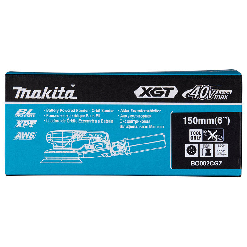 Ponceuse excentrique 40V XGT Ø150 Solo orbitale 5 MAKITA BO002CGZ